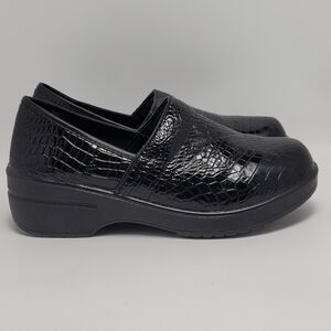 Sugar Foot Slip On Mules And Clog Patent Leather Black Size 6.5